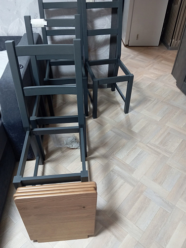 Обеденная группа Sonata/Соната антик / графит фото покупателя 3