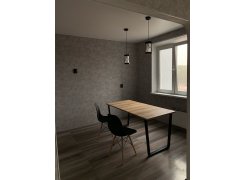 Деревянный стол Лота Лофт 120(160)х75 черный матовый / бетон светлый фото покупателя 224