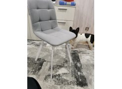 Стул на металлокаркасе Чилли горчичный / белый фото покупателя 264