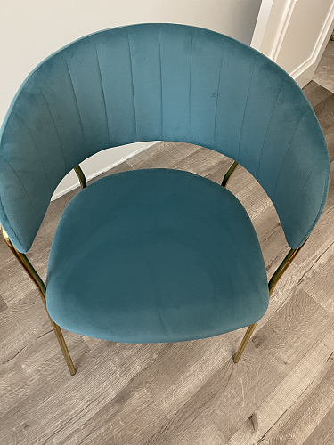 Стул на металлокаркасе Kamelia светло-фиолетовый / золотой фото покупателя 101