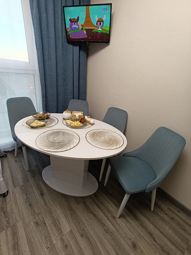 Стул на металлокаркасе Kora light blue / white фото покупателя 349