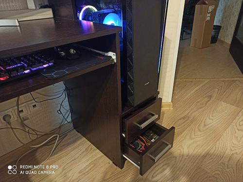 Стол компьютерный Джаз-24 правый белый фото покупателя 173