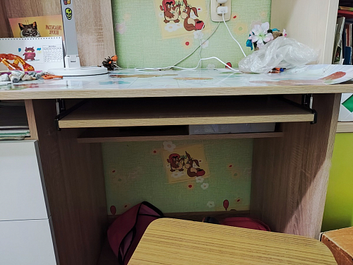 Стол компьютерный Джаз-17 белый правый фото покупателя 11