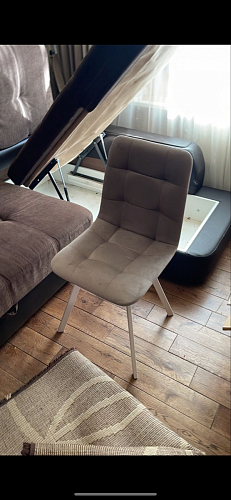 Стул на металлокаркасе Чилли зеленый / черный фото покупателя 918