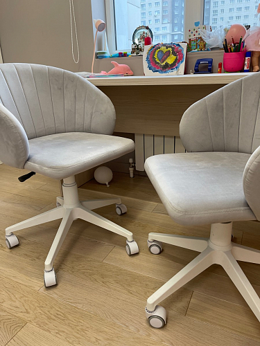 Компьютерное кресло Пард экокожа белый фото покупателя 223