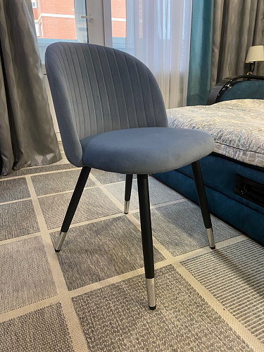 Стул на металлокаркасе Gabi gray / black фото покупателя 648