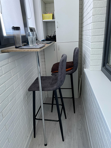 Барный стул Chio black / grey фото покупателя 12