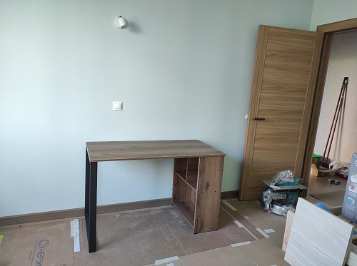 Письменный стол Битти Лофт 116х60х75 дуб вотан / белый матовый фото покупателя 55