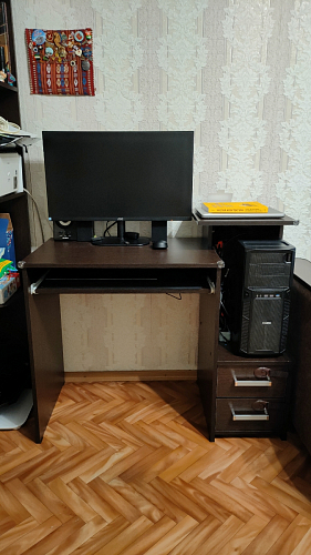 Компьютерный стол Джаз-24 левый венге фото покупателя 6