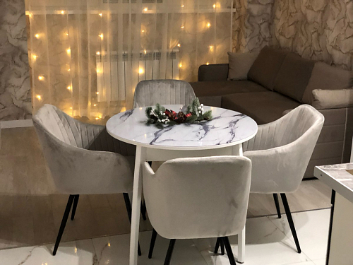 Стул на металлокаркасе Slam champagne фото покупателя 8