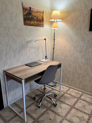 Письменный стол Леон Лофт бетон / черный матовый фото покупателя 16