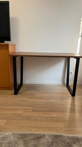 Деревянный стол Лота Лофт 140х80 черный матовый / бетон светлый фото покупателя 786