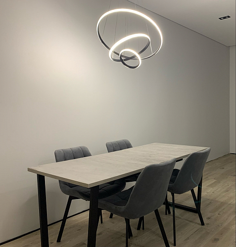 Деревянный стол Лота Лофт 140х80 черный матовый / бетон светлый фото покупателя 903