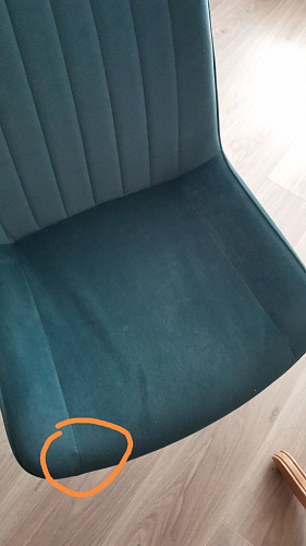 Стул на металлокаркасе Seda 01 blue / gold / black фото покупателя 19