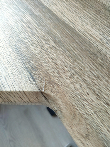 Компьютерный стол Маркос с механизмом подъема 140х80х75 орех кантри / белый фото покупателя 12