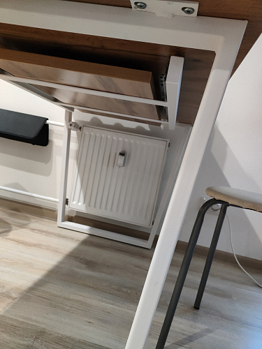 Деревянный стол Лота Лофт 140х80 черный матовый / бетон светлый фото покупателя 530