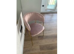 Стул на металлокаркасе Kamelia зеленый / золото фото покупателя 86