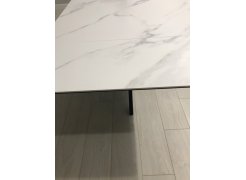 Керамический стол Вилли 140 (200) х 80 белый мрамор alpin white / snow white / белый фото покупателя 17