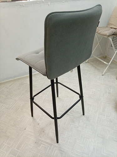 Полубарный стул Bari/Бари серый велюр фото покупателя 22