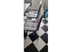 Стул на металлокаркасе Чилли синяя ткань / белый фото покупателя 658