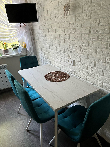 Стол Тринити Лофт 120 32 мм бетон / черный матовый фото покупателя 591