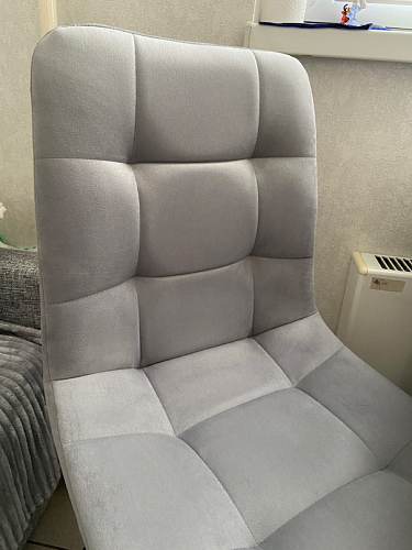 Стул на металлокаркасе Чилли синяя ткань / белый фото покупателя 1417