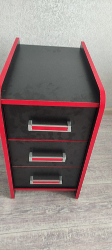Тумба Ханна черная / красная  - Уцененный экземпляр фото покупателя 50