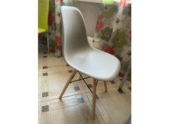 Пластиковый стул Eames PC-015 серо-голубой / дерево фото покупателя 382