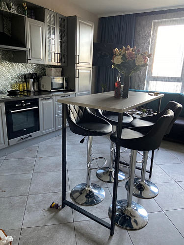 Барная стойка Дилан Лофт 120х60х90 бетон фото покупателя 106