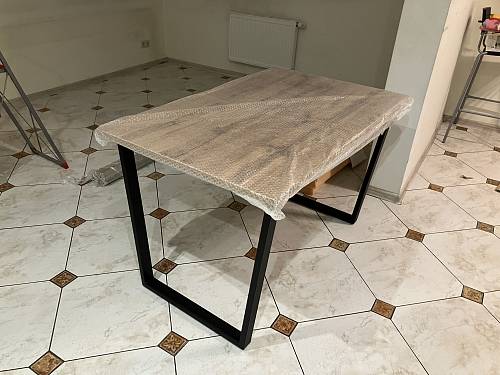 Стол раскладной Лота Лофт 120 25 мм юта / черный матовый фото покупателя 1017