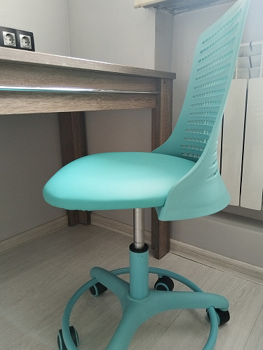 Компьютерное кресло Kiddy/Кидди розовое ткань (сетка) фото покупателя 46