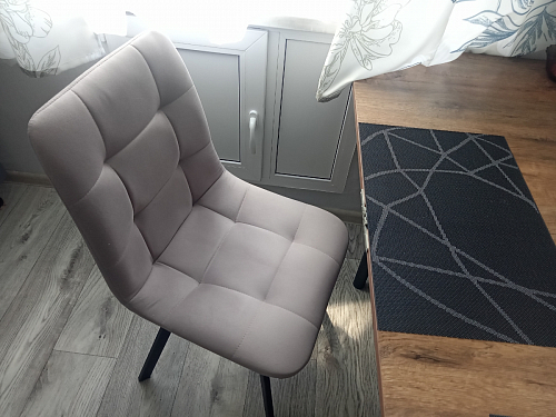 Стул на металлокаркасе Чилли К кирпичный / черный фото покупателя 65