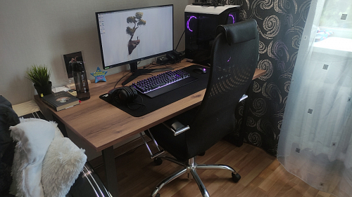 Стол Лота Лофт 120 25 мм сабия / белый матовый фото покупателя 159