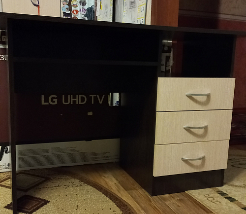 Стол письменный Бриз МДФ волна лайм / ясень светлый фото покупателя 92