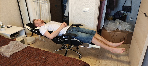 Компьютерное кресло Kano 1 light blue / black фото покупателя 213