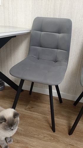 Стул на металлокаркасе Чилли зеленый / белый каркас фото покупателя 217