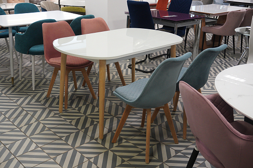 Деревянный стул Bonuss light blue / wood из шоурума 7