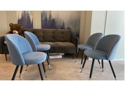 Стул на металлокаркасе Gabi 1 light purple / black фото покупателя 70