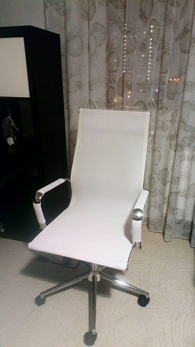 Компьютерное кресло Reus черная сетка / хром фото покупателя 65