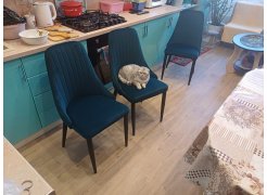 Стул на металлокаркасе Kora beige / black фото покупателя 397