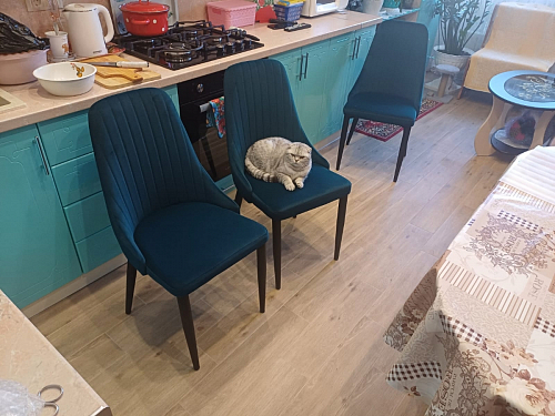 Стул на металлокаркасе Kora beige / black фото покупателя 397