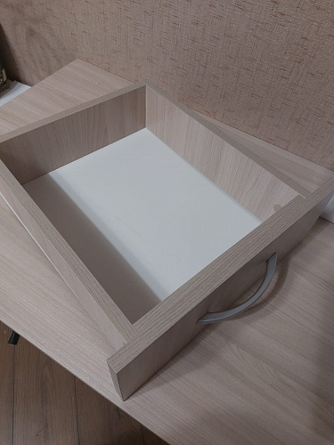 Стол письменный Бриз МДФ волна лайм / ясень светлый фото покупателя 2