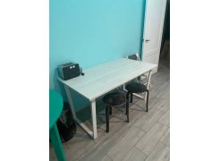 Стол Лота Лофт 140 25 мм юта / белый матовый фото покупателя 145