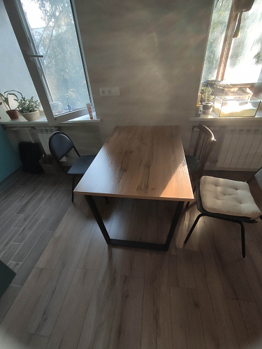 Стол раскладной Лота Лофт 120 25 мм юта / черный матовый фото покупателя 414