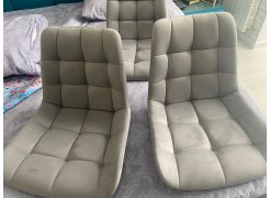 Стул на металлокаркасе Челси светло-серый / черный каркас фото покупателя 241