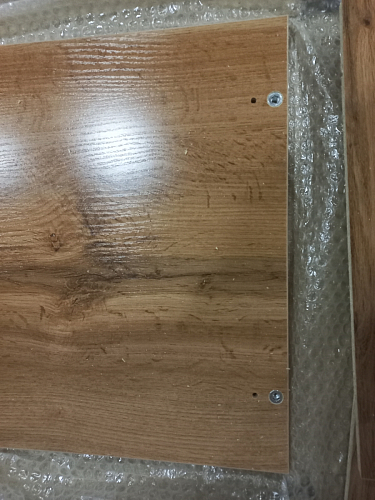 Письменный стол Лео Лофт черный матовый / дуб делано темный фото покупателя 13