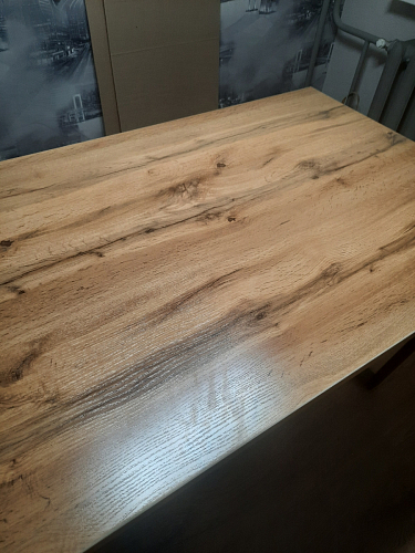 Деревянный стол Лота Лофт 120х75 белый матовый / дуб крафт золотой фото покупателя 316