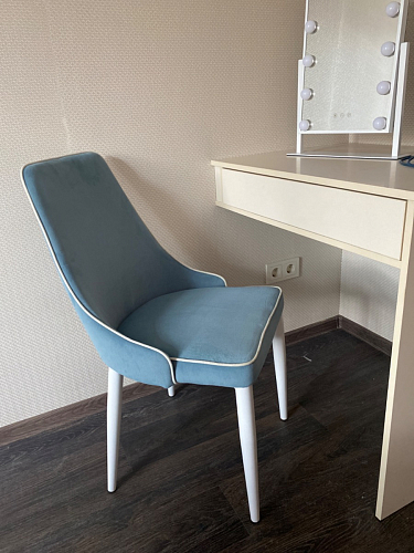 Стул на металлокаркасе Kora green / black фото покупателя 256