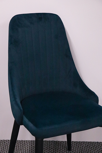 Стул на металлокаркасе Kora black / gray из шоурума 11