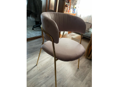 Стул на металлокаркасе Kamelia зеленый / золото фото покупателя 30